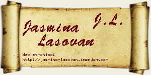 Jasmina Lasovan vizit kartica